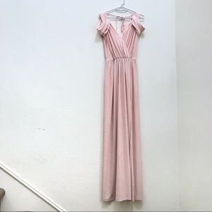 ASOS Tall Pink Shoulder Drop Maxi Dress